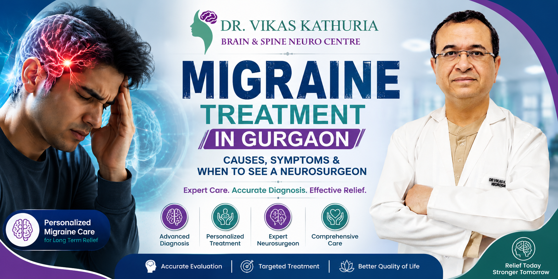 Migraine Treatment in Gurgaon: Causes, Symptoms & When to See a Neurosurgeon