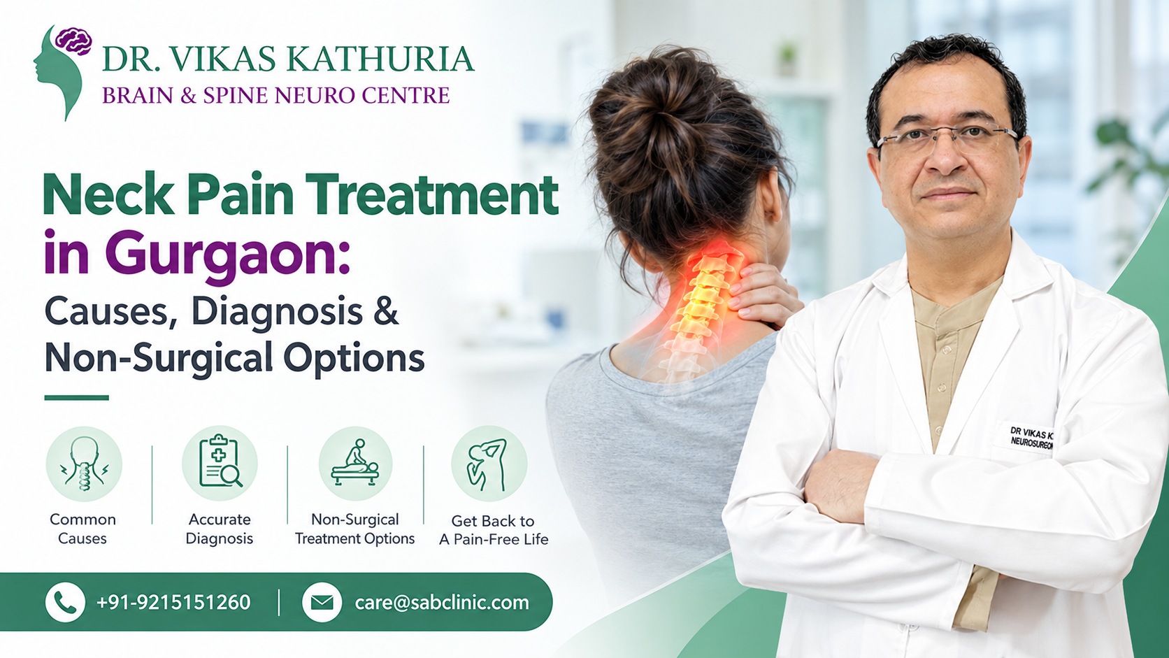Neck Pain Treatment in Gurgaon: Causes, Diagnosis & Non-Surgical Options