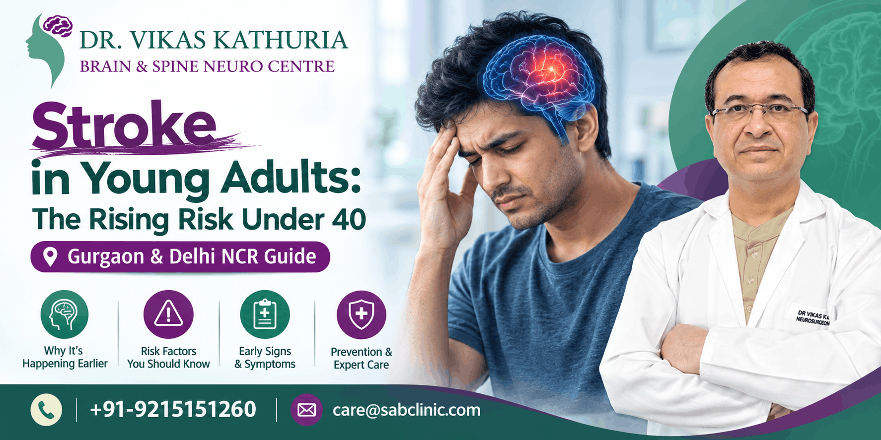 Stroke in Young Adults: The Rising Risk Under 40 (Gurgaon & Delhi NCR Guide)
